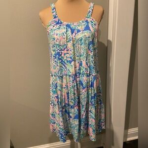 Lilly Pulitzer Loro Swing Dress Multi Dream Team XS
